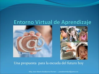 Una propuesta para la escuela del futuro hoy
Mag Jose Alberto llaullipoma Romaní - josealbertoftpcl@yahoo.es
 