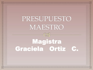 Magistra
Graciela Ortiz C.
 