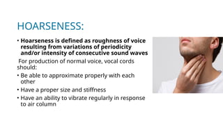 Comprehensive Overview of Hoarseness of Voice: Causes, Diagnosis, and ...