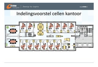 Indelingsvoorstel cellen kantoor
 