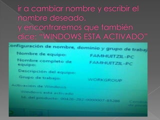 Entrada 15 windows7