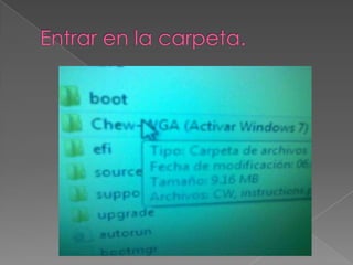 Entrada 15 windows7