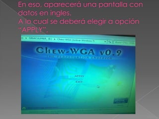 Entrada 15 windows7