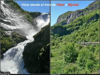 Vista desde el tren de Flam a Myrdal
 