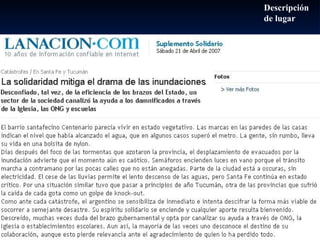 Descripción de lugar 