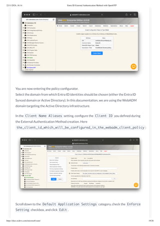 Microsoft Entra ID External Authentication with OpenOTP MFA Integration ...