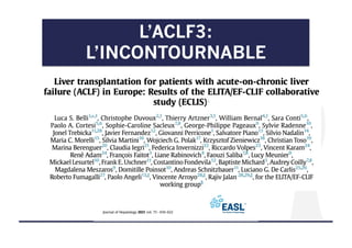 L’ACLF3:
L’INCONTOURNABLE
 