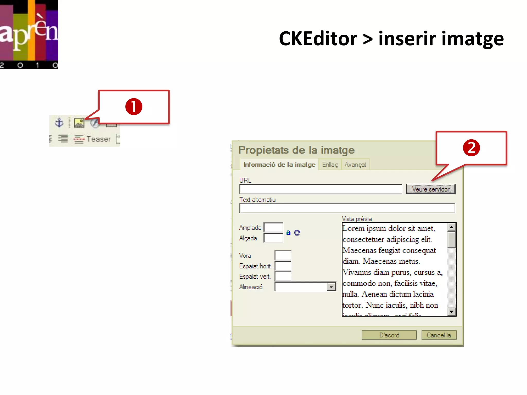 CKEditor > inserir imatge



                        
 