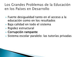 Ahora, una escuela igualmentepobre, pero donde los maestrossaben enseñar,tienen apoyo,y disponen de proyecto común