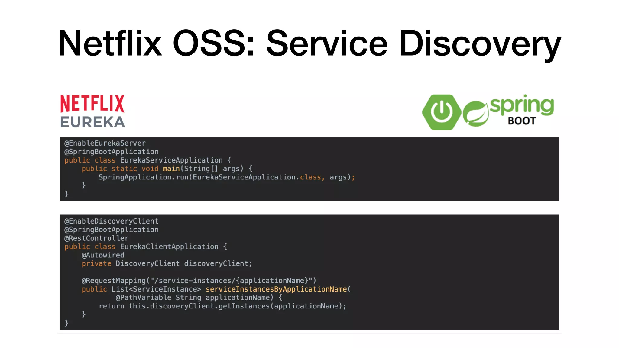 Netﬂix OSS: Service Discovery
 