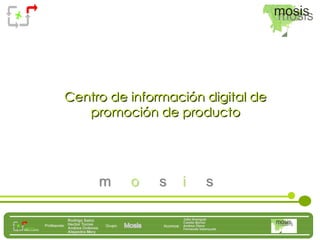 Centro de información digital de promoción de producto 