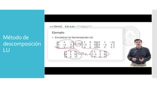 Método de
descomposición
LU
 