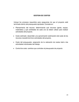 GERENCIA Y DESAROLLO DE SOFTWARE