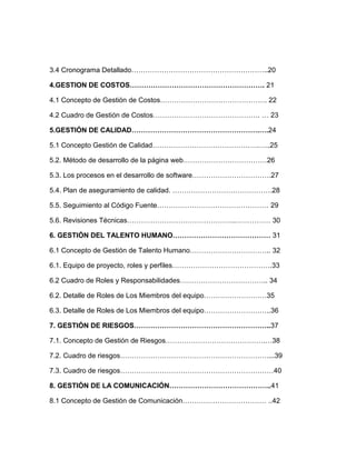 GERENCIA Y DESAROLLO DE SOFTWARE