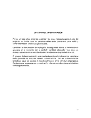 GERENCIA Y DESAROLLO DE SOFTWARE