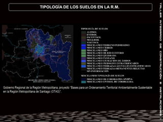 CLASIFICACIÓN GEOTÉCNICA SEGÚN NCh 433DescripciónTipo de SueloIRoca: Material natural, con velocidad de propagación de onda de corte vs in-situ igual o mayor que 800 m/s, o bien resistencia de la compresión uniaxial de probetas intactas (sin fisuras) igual o mayor que 10 MPa y RQD igual o mayor que 50%.Si el espesor de la roca es inferior a 20 m, el suelo se clasificará como del tipo del suelo subyacente a la roca.las condiciones indicadas deberán cumplirse independientemente del Suelo con velocidad de propagación de onda de corte vs igual o mayor que 400 m/s en los 10 m superiores, y creciente con la profundidad; o bien,Grava densa, con peso unitario seco gd igual o mayor que 20 kN/m3 o índice de densidad ID (DR) (densidad relativa) igual o mayor que 75%, o grado de compactación mayor que 95% del valor del Proctor Modificado, o bien,Arena densa, con ID (DR) mayor que el 75%, o índice de Penetración Estándar N mayor que 40 (normalizado a la presión efectiva de sobrecarga de 0.1 MPa), o grado de compactación superior al 95% de Proctor modificado, o bien;Suelo cohesivo duro, con resistencia al corte no drenado Sm igual o mayor que 0.1 MPa (resistencia a la compresión simple qm igual o mayor que 0.20 MPa) en probetas sin fisuras.En todos los casos la posición del nivel freático y el espesor mínimo del estrato debe ser de 20 m.Si el espesor sobre la roca es menor que 20 m, el suelo se clasificará como tipo 1.Si el espesor del suelo tipo II sobre suelo tipo III o IV es inferior a 20 m, el suelo se clasificará como del suelo subyacente, esto es tipo III o tipo IV, según corresponda.II