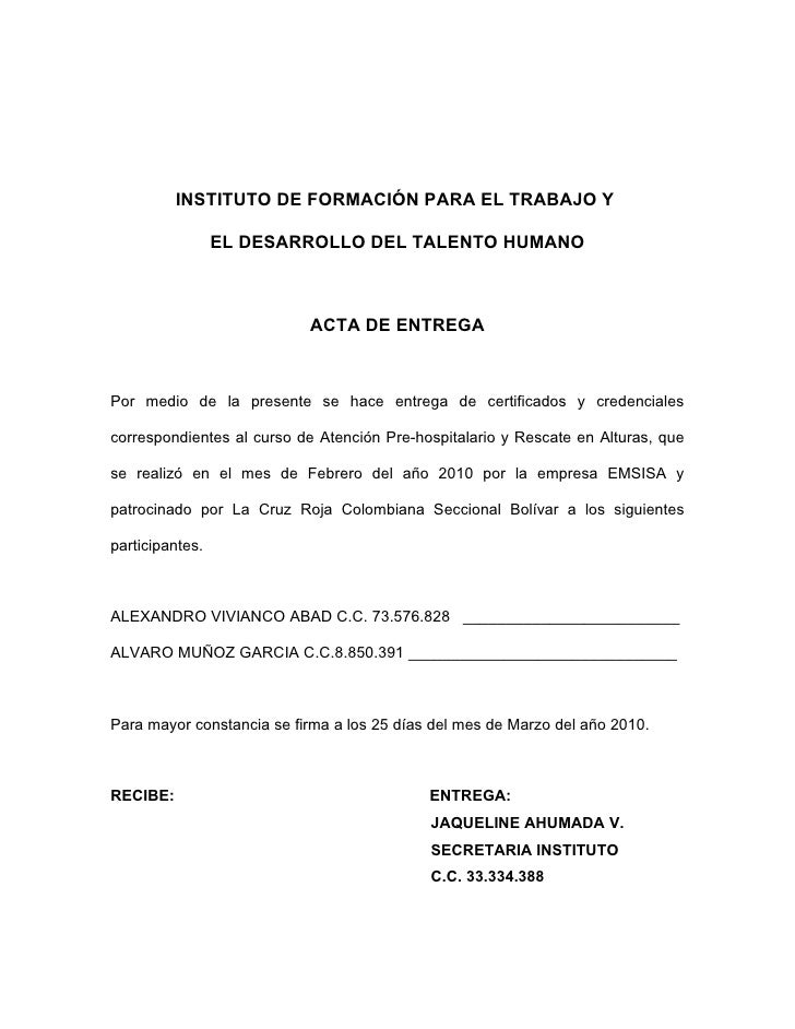 Carta De Entrega De Uniformes Deportivos  Sample Site i