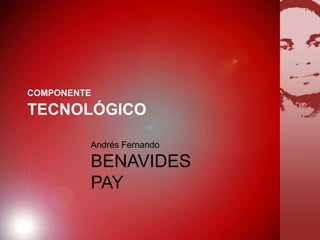 COMPONENTE
TECNOLÓGICO
Andrés Fernando
BENAVIDES
PAY
 