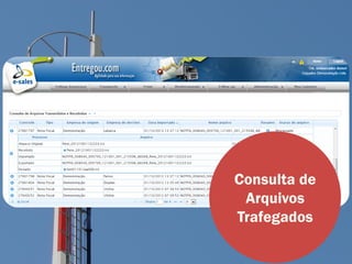 Módulo Operacional
Permite a digitação de conhecimentos,
documentos de cobrança e ocorrências,
para transportadores de pequeno porte
que não possuem sistemas próprios de
gestão
    Follow-up com registro das tratativas
     operacionais e histórico.
    Rastreamento da operação, através das
     ocorrências de entrega.
    Para os transportadores: Alerta de notas
     não recebidas dentro do prazo.
    Função de Pré-Fatura: consolida valores
     dos conhecimentos emitidos no período e
     encaminha ao transportador, para geração
     da fatura definitiva.
    Alerta de crítica de valores divergentes a
     partir do cruzamento dos valores de frete
     destacados no arquivo de notas do
     embarcador com os conhecimentos de
     transporte emitidos pelo transportador ou
     operador logístico.
 