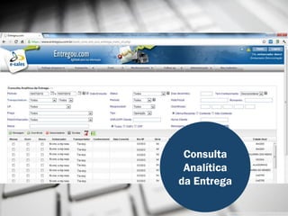 Consulta
 Analítica
da Entrega
 