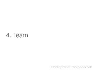 4. Team



          EntrepreneurshipLab.net
 