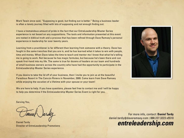 Dave Ramsey S Entreleadership Master Series