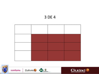  5. QUE TIENEN EN COMUNA CONTINUACION VERAZ TRES ELEMENTOS, INTENTA ENCONTRAR SEMEJANZAS  ENTRE ELLOS