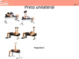 Press unilateral
Progresión 2
 
