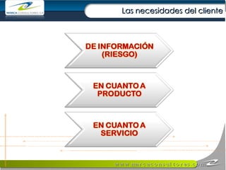 Las necesidades del cliente 