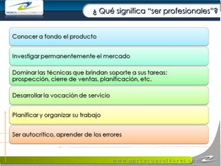 ¿ Qué significa “ser profesionales”? 