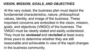 Vmgo Example Entrepreneurshipp-Business-Plan-Part-II-III-IV.pptx