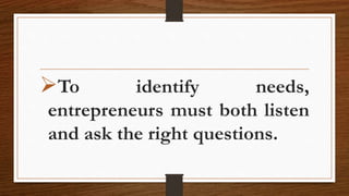 possible products or services meet needs | PPTX
