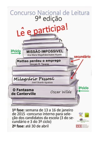 2ª semana de janeiro
Questionário escrito
Apuramento final
 