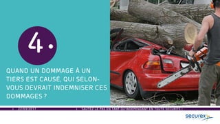 22/03/2017 SAUTEZ LE PAS EN TANT QU’INDEPENDANT EN TOUTE SECURITE !
4
QUAND UN DOMMAGE À UN
TIERS EST CAUSÉ, QUI SELON-
VOUS DEVRAIT INDEMNISER CES
DOMMAGES ?
 