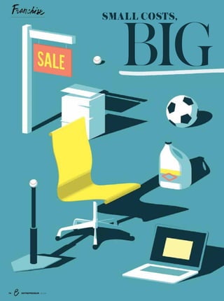SMALL COSTS,
BIG
74 ENTREPRENEUR 8/16
 