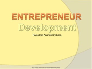 Rajendran Ananda Krishnan




https://www.facebook.com/ialwaysthinkprettythings
 