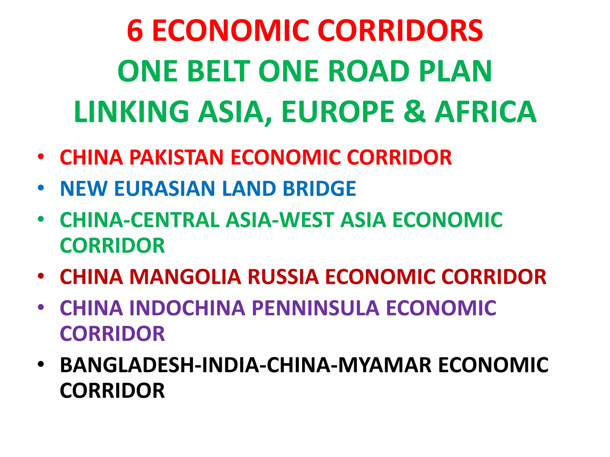 CHINA PAKISTAN ECONOMIC CORRIDOR & DEVELOPMENT OF PAKISTAN | PPTX