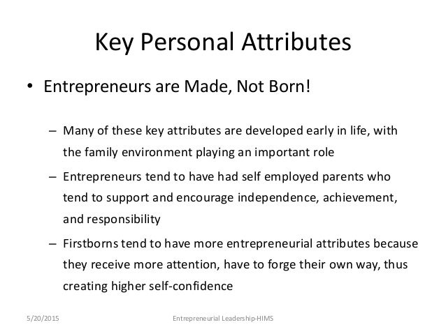 examples of personal attributes