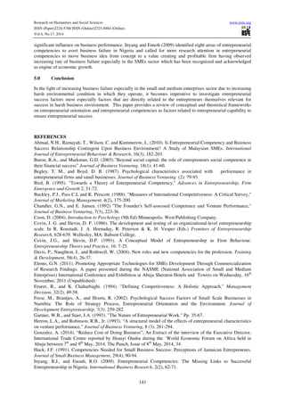 Entrepreneurial capability and entrepreneurial success of small | PDF