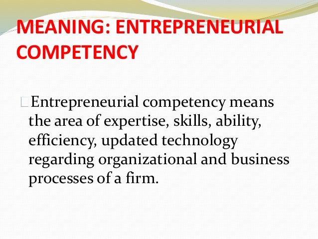 competencies meaning