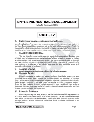 Entrepreneurial development