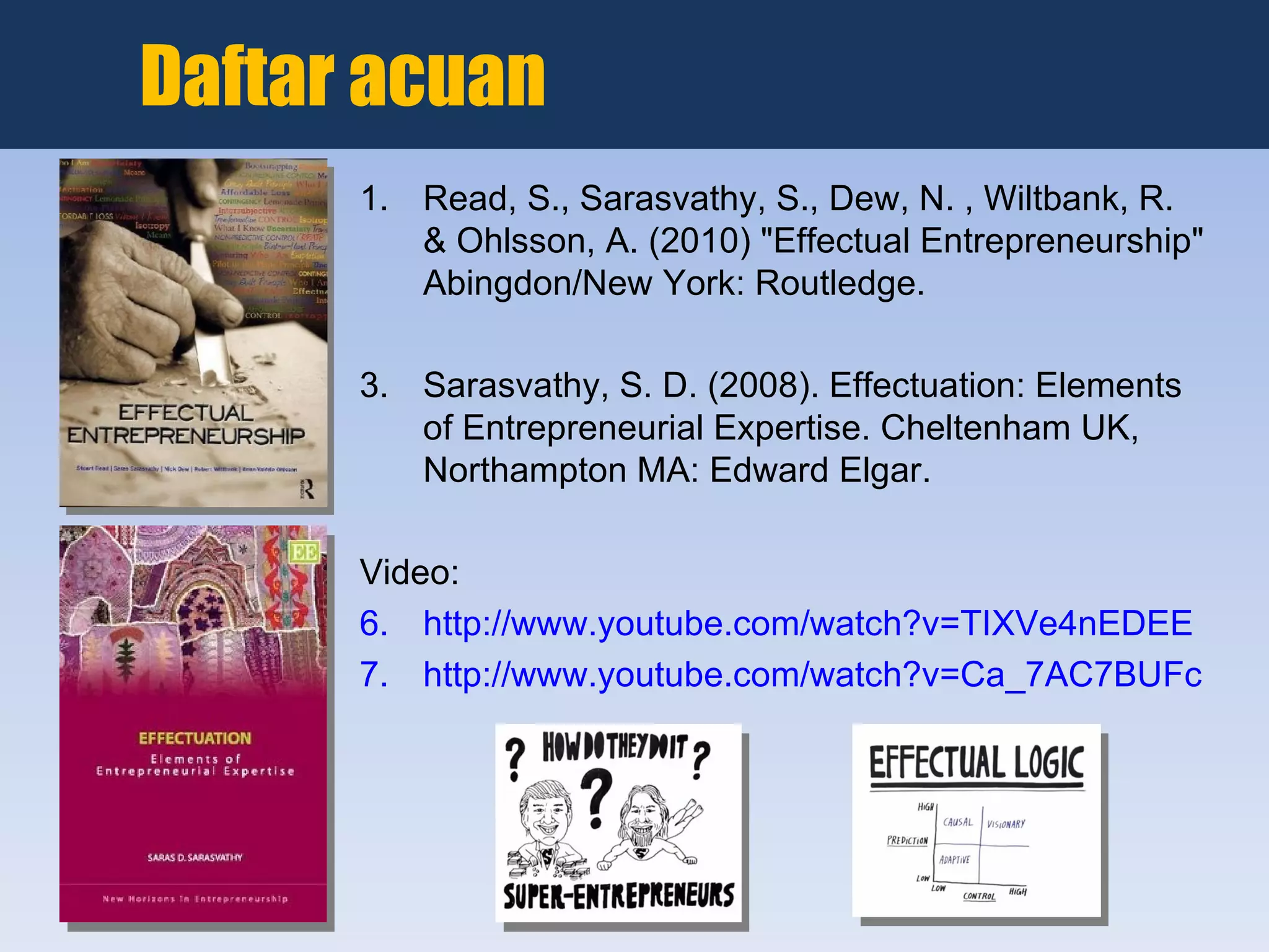 Entrepreneurial effectuation | PPT
