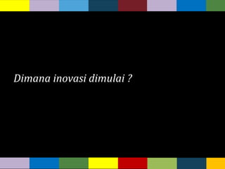 Dimana inovasi dimulai ?
 