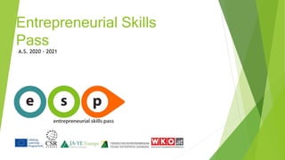 Entrepreneurial Skills
Pass
A.S. 2020 - 2021
 