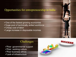Entrepreneurial spirit among indian youth | PPTX