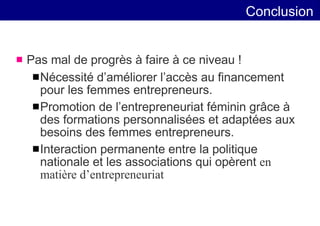 Entrepreneuriat Feminin