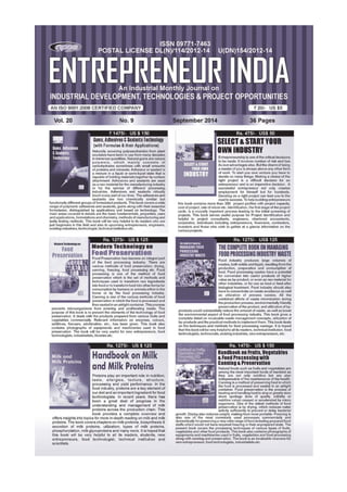 ENTREPRENEUR INDIA, SEPTEMBER 2014 Visit us at : www.niir.org 1 
 