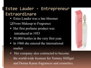 Understanding of entrepreneurship CareerMore interested in her uncle's business 