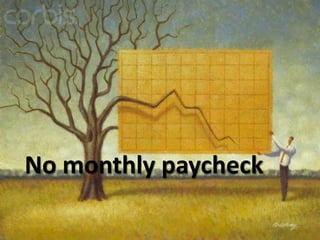 No monthly paycheck