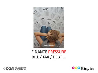 FINANCE PRESSURE
BILL / TAX / DEBT …
 